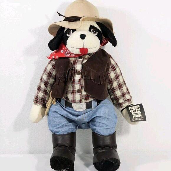 Vintage Big Dogs Limited Edition Ace Cowboy Plush 2002 "With Tags" - Picture 1 of 11